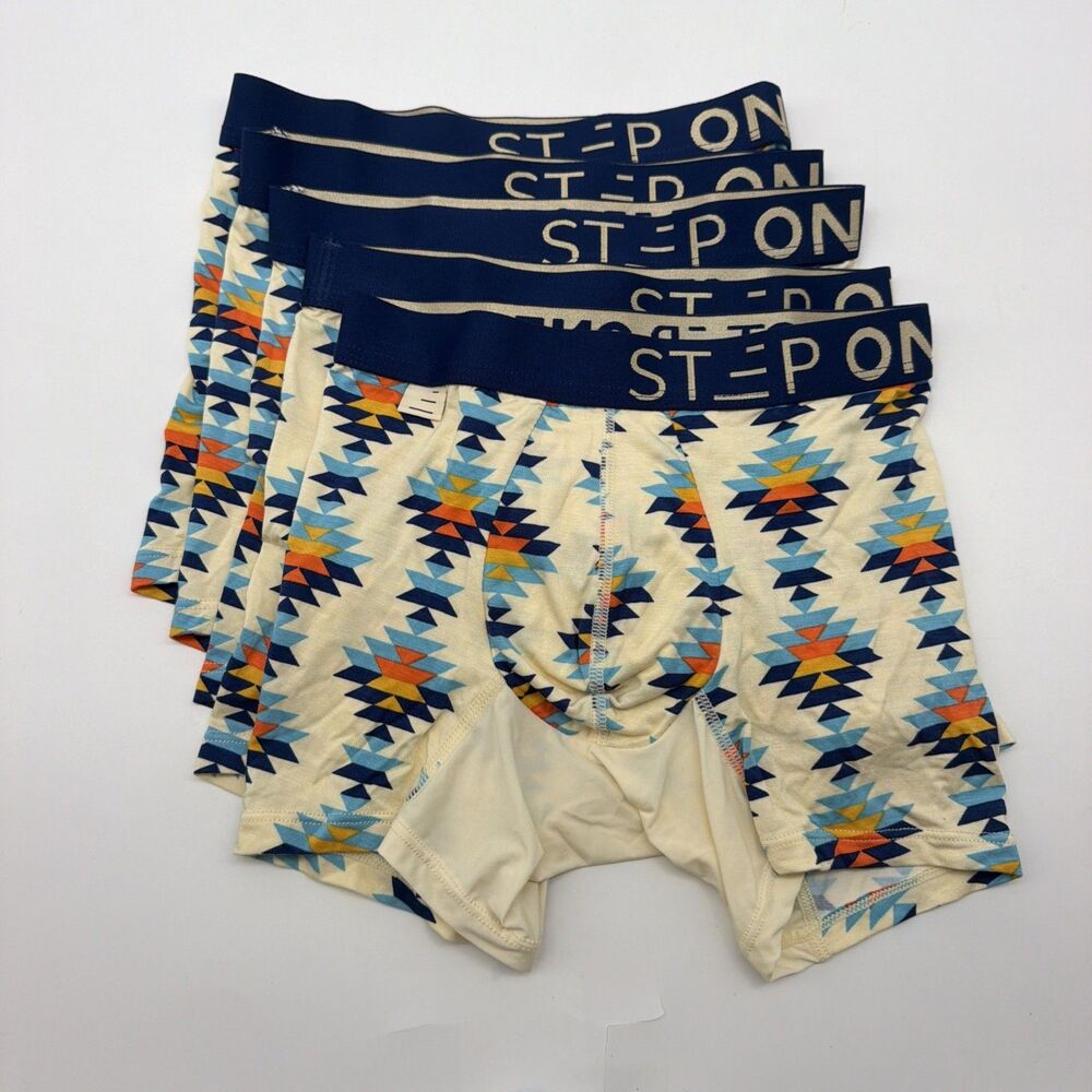 Step One Bamboo Boxer Briefs XXS Aztec 2205H Boxer Lot of 5 NWOT